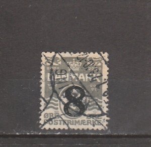 Denmark  Scott#  163  Used  (1921 Surcharged)