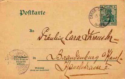 Germany, Government Postal Card