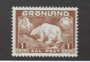 Greenland SC#9 MNH VF...Key Value!