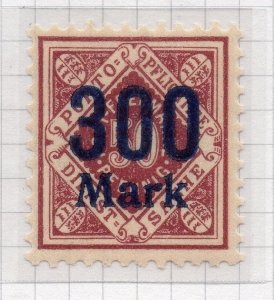 Wurttemberg 1922-23 Dec-Aug Issue Fine Mint Hinged 300M. Surcharged 291130