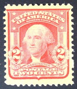 Scott #319Fi - VF - 2c Carmine - Washington - MNH - 1908