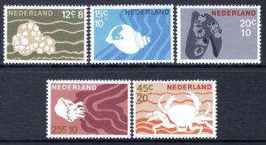 Netherlands 1967 Marine Life Complete Mint MNH Set SC B419-B423