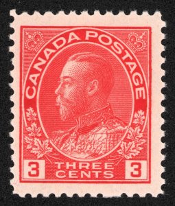 Canada Scott 109 Mint NH OG 3c Carmine 1923 Lot QCX078 bhmstamps