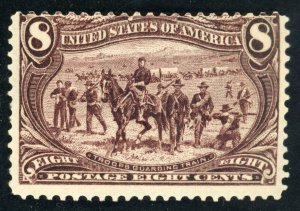 US Scott 289 Mint HR OG 8c  Trans-Mississippiu  Expo Issue 1898  Lo KUS026