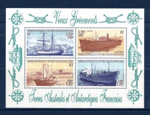 FRENCH SOUTHERN & ANTARCTIC TERRITORY Sc 290 MNH S/S of 2001 - Ships - HJ06