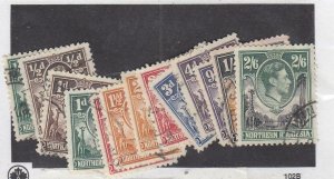 N. RHODESIA /NYASALAND (MK6350,A)  VF-USED KGVI- #25,27-34,36,38-41 /KGV #47 X2