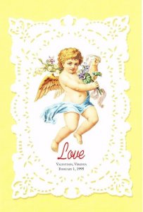 USPS First Day Ceremony Program #2949 Love Stamp Cherub 1995