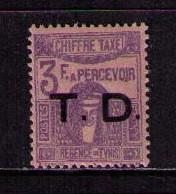 TUNISIA Sc# J27 var MH F T.D. Overprint  Postage Due