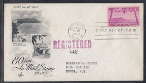 United States Scott C46 Art Craft FDC - 1952 Airmail Issue #2