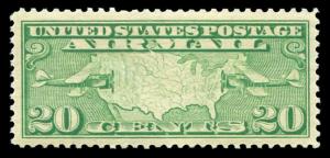 momen: US Stamps #C9 Mint OG NH XF-S Jumbo