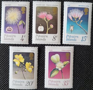 Pitcairn Is.,1973, set of 5, Blossoms,#130-34, MH, SCV$6.45