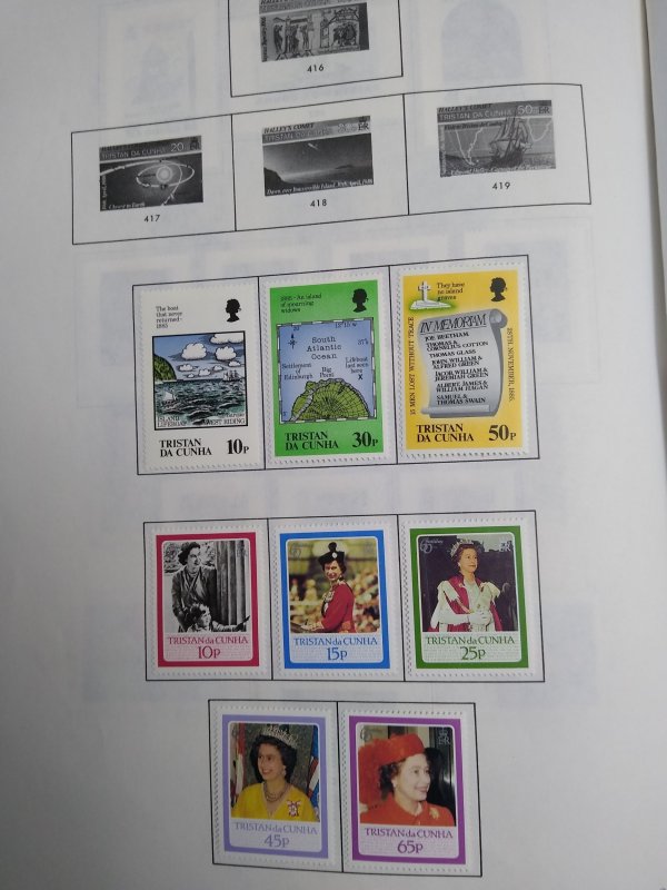 collection on pages Tristan da Cunha 1980-90 PT: CV $113