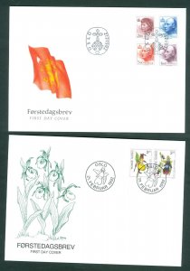 Norway. FDC 1992 Post Norway Complete 11 FDC With Folder. 8 Scan.