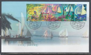 Cocos (Keeling) Is. Scott 330 FDC - Jukong Traditiona Boat