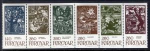 Faroe Islands 120a Booklet Pane MNH VF