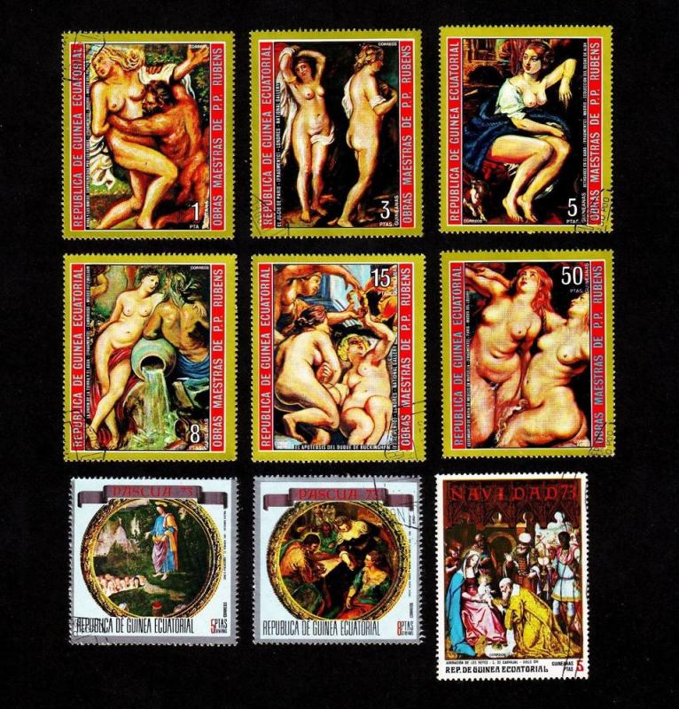 Equatorial Guinea  Paintings Cinderellas 1973