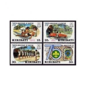 Kiribati 410-413,MNH.Michel 408-411. Scouting Year 1982.Boat repairs,Parade,
