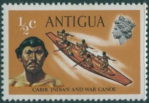 Antigua 1970 SG323 ½c Carib Indian and War Canoe MNH