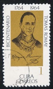 CUBA Sc# 927  TOMAS ROMAY 1c  1964  used cto