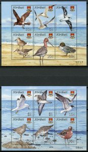 Kiribati Birds on Stamps 2008 MNH Bird Definitives Terns Gulls Ducks 12v on 2 MS