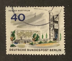 Germany, Berlin 1965 Scott 9N227 used - 40pf, New Berlin,  Regina Martyrum