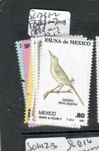 MEXICO  BIRDS    SC 1231-1232, 1234-1237       MNH          P0830H