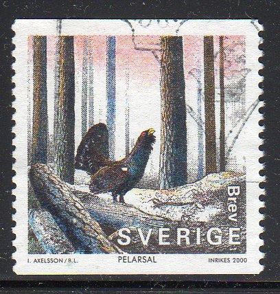 Sweden 2377 -Used - Capercaillie (Bird) in Forest (cv $0.55)