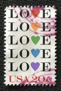 US #2072 Used Single Love SCV $.25