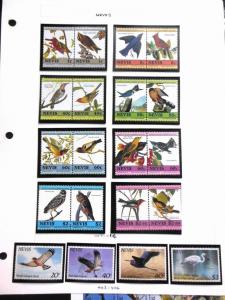 EDW1949SELL : NEVIS Very Fine, Mint NH collection of Birds & Animals. Cat $111.