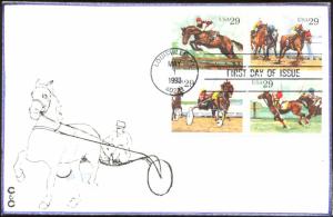 #2756-59 Sporting Horses C & C FDC