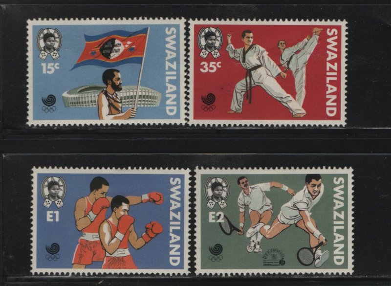 SWAZILAND 535-538 (4) Set, Hinged, 1988 Summer Olympics