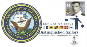 Distinguished Sailors FDC, from Toad Hall Covers!