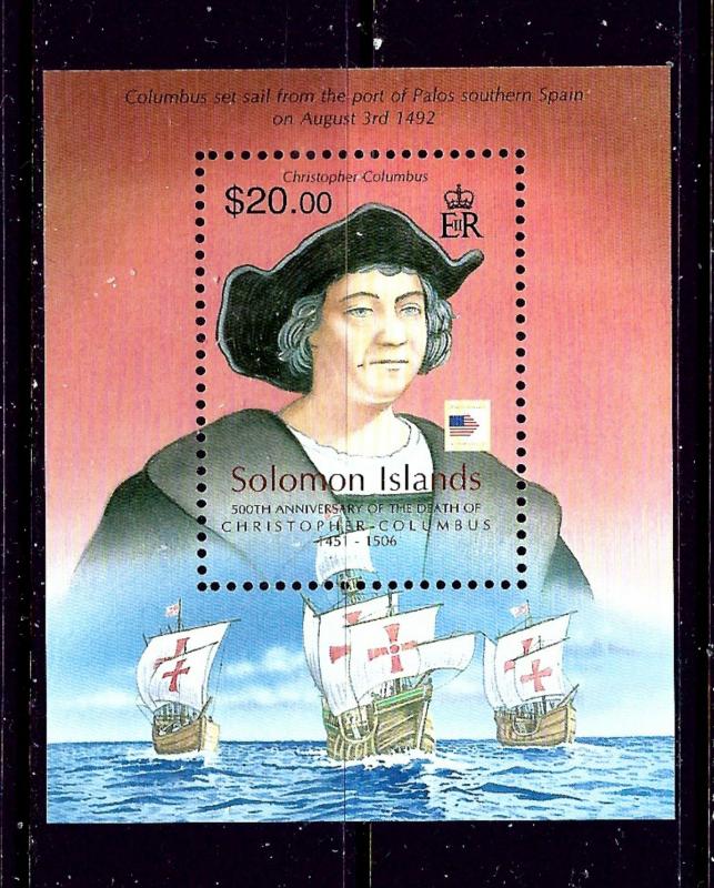 Solomon Is 1051A MNH 2006 Christopher Columbus and Ships S/S