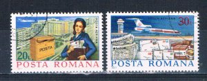 Romania C213-14 Used set Letters 1977 (HV0119)+