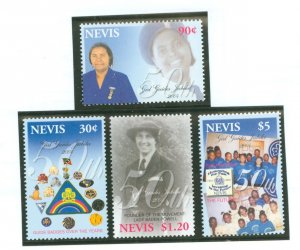 Nevis #1377-1380 Mint (NH) Single (Complete Set) (Scouts)