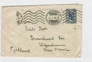 FINLAND STAMPS COVER HELSINKI CANCEL 1923     REF 4980