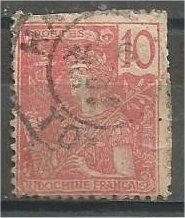 INDO-CHINA, 1904, used 10c, France, Scott 28