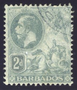 Barbados 1912 KGV 2d greyish slate very fine used. SG 173. Sc 119.