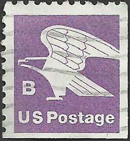 # 1819 BOOKLET SINGLE USED B STAMP EAGLE