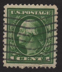 1912 US, 1c stamp, Used, George Washington, Sc 405