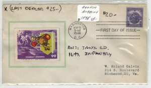 WW2 Patriotic 940 HONORABLE DISCHARGE SCARCE ANTI TANK CO 16TH INFANTRY WAS $25