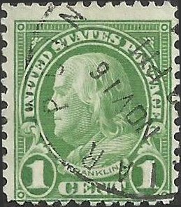 # 632 Used Green Ben Franklin