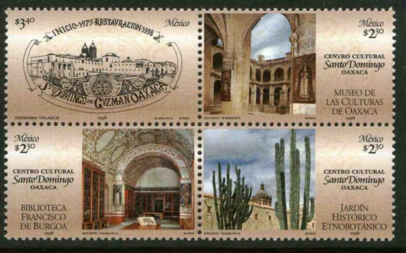 MEXICO 2089, Opening Santo Domingo Cultural Center. BLOCK. MINT, NH. VF.