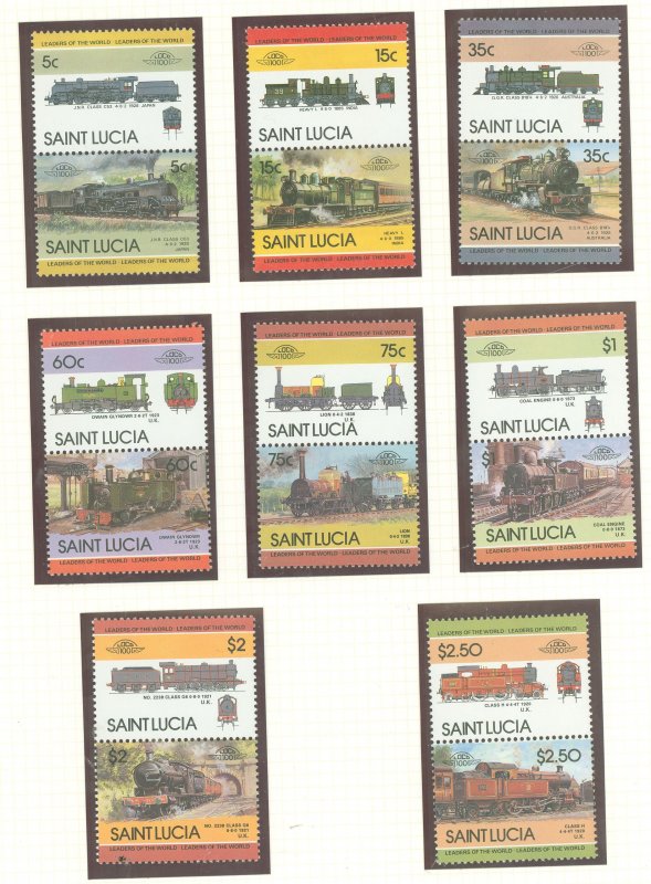 St. Lucia #711-718 Mint (NH) Single (Complete Set)