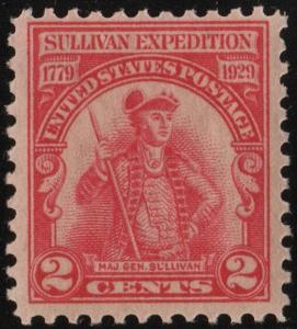 SC#657 2¢ Sullivan Expedition (1929) MNH