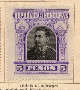 Honduras 1891 Early Issue Fine Mint Hinged 5P. NW-11893