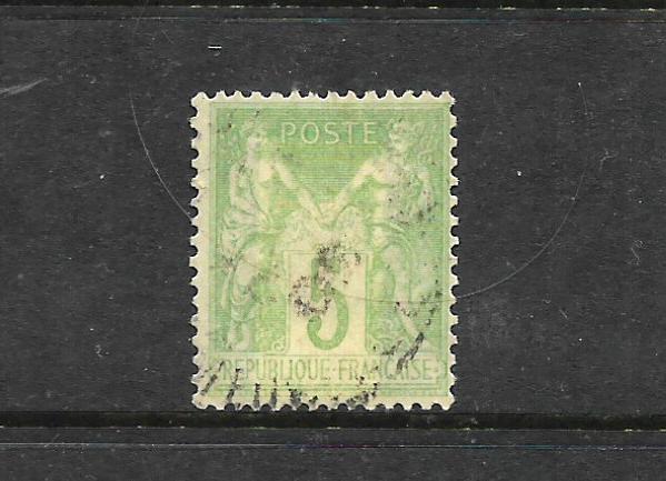 FRANCE  1876-95  5c    P&C   FU  TYPE 1  SG 215