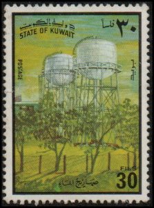Kuwait 747d - Used - 30f Water Tanks (1978) (cv $1.40)