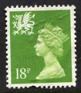 STAMP STATION PERTH Wales #WMH34 QEII Definitive Used 1971-1993
