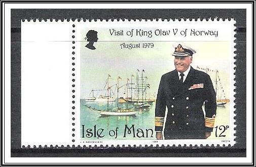 Isle Of Man #176 King Olav V MNH